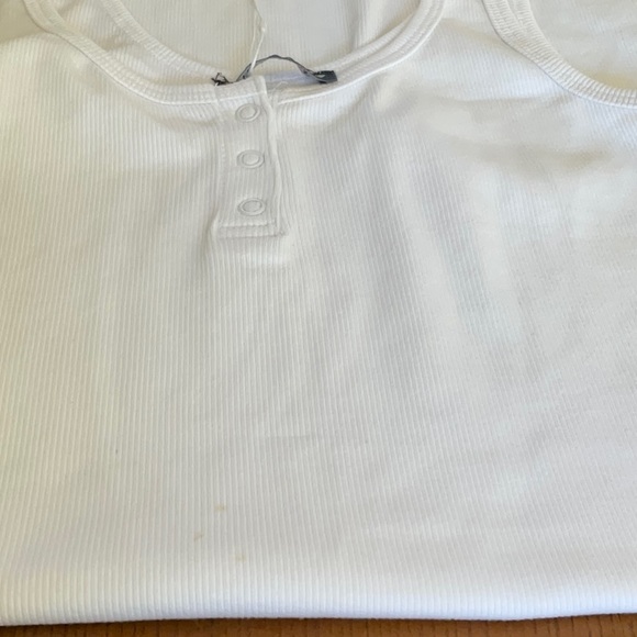 NWT- Zara ribbed dress with buttons.  Size S - Picture 3 of 4